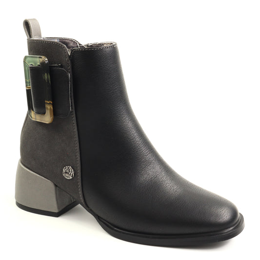 Ghete dama piele naturala Orion 433 BLACK ID5635-BLK