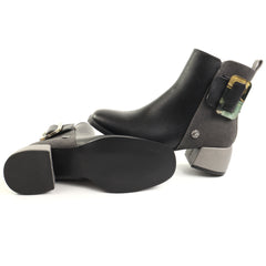 Ghete dama piele naturala Orion 433 BLACK ID5635-BLK