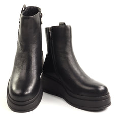 Fiore Fino Ghete dama piele naturala 2709020 negru ID5640-NG