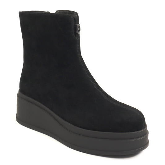 Fiore Fino Ghete dama piele naturala 2709038 negru velur ID5642-NGV