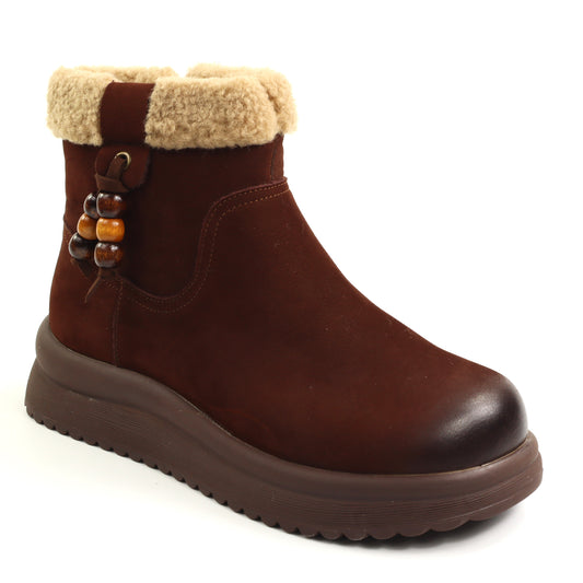 Feeling Ghete dama piele naturala 15201 BROWN ID5647-BRN
