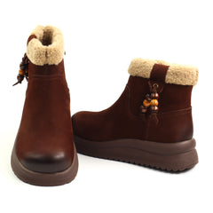 Feeling Ghete dama piele naturala 15201 BROWN ID5647-BRN
