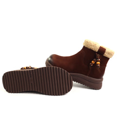 Feeling Ghete dama piele naturala 15201 BROWN ID5647-BRN