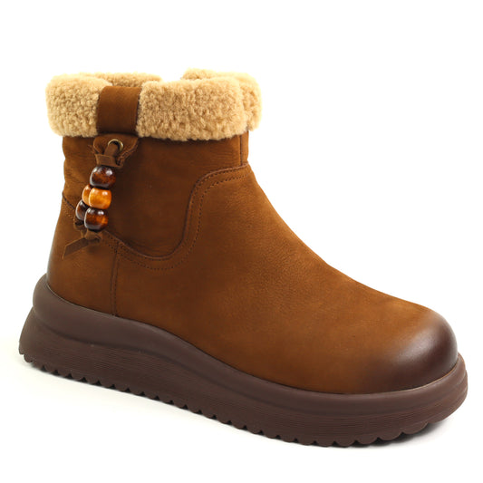 Feeling Ghete dama piele naturala 15201 kaki ID5647-KAKI