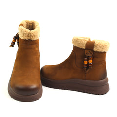 Feeling Ghete dama piele naturala 15201 kaki ID5647-KAKI