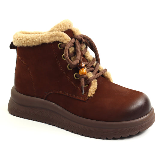 Feeling Ghete dama piele naturala 15208 BROWN ID5648-BRN