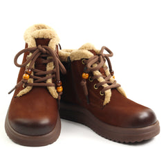 Feeling Ghete dama piele naturala 15208 BROWN ID5648-BRN