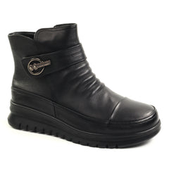 Feeling Ghete dama piele naturala 9023 BLACK ID5649-BLK