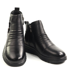 Feeling Ghete dama piele naturala 25921 BLACK ID5650-BLK