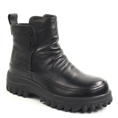 Feeling Ghete dama piele naturala 26128 BLACK ID5651-BLK
