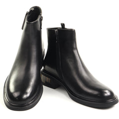 Feeling Ghete dama piele naturala 27 024 01 BLACK ID5655-BLK