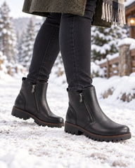 Rieker Ghete dama piele naturala 78556 00 negru ID5676-NG