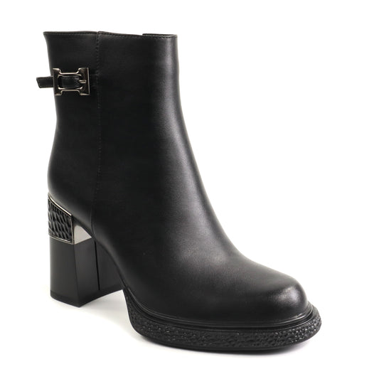 Anna Viotti Ghete dama piele naturala D122 ZPW351 N4783 1 negru ID5679-NG