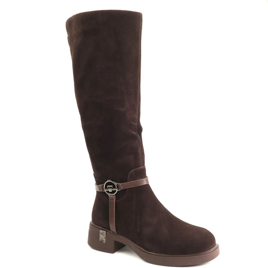 Anna Viotti Cizme dama piele naturala D125 5J205 R05B maro ID5682-MARO
