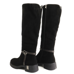 Anna Viotti Cizme dama piele naturala D125 5J205 R05B negru ID5682-NG