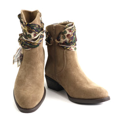 Anna Viotti Ghete dama piele naturala D115 66100 01R kaki ID5683-KAKI