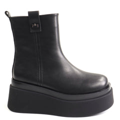 Anna Viotti Ghete dama piele naturala D122 A1381 K903 negru ID5690-NG