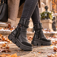 GRYXX Ghete dama piele naturala 119686A 01 N negru ID5700-NG