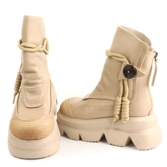 GRYXX Ghete dama piele naturala 119686B 03 N bej ID5701-BEJ