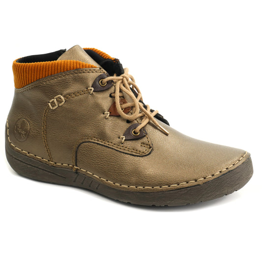 Rieker Ghete dama piele ecologica 52544 90 bronz ID5709-BZ