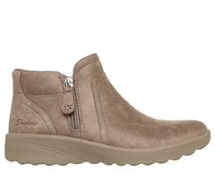 Skechers Ghete dama piele ecologica LOVELY VIBE FOREVER MINE 159637 DARK TAUPE ID5713-DKTP