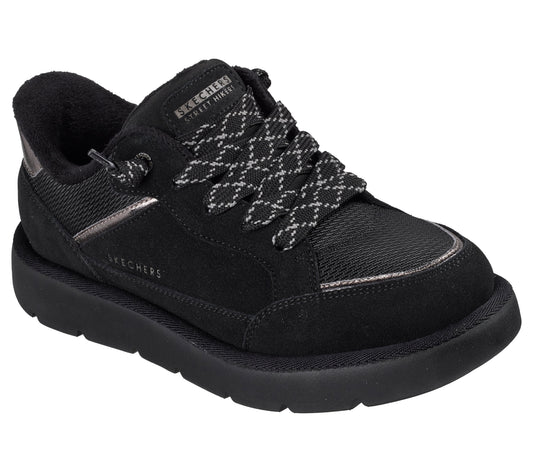 Skechers Pantofi dama Slip ins piele intoarsa naturala KEEPSAKES COZY STREET HIKER E 190196 BBK ID5715-BBK