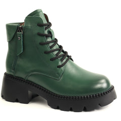 Formazione Ghete dama piele naturala 8099 2 GREEN ID5716-GRN