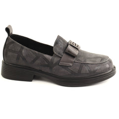 Pass Collection Pantofi dama piele naturala 1M590012B 14 I gri velur ID5735-GRIV
