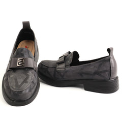 Pass Collection Pantofi dama piele naturala 1M590012B 14 I gri velur ID5735-GRIV