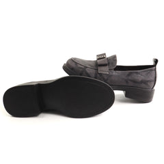 Pass Collection Pantofi dama piele naturala 1M590012B 14 I gri velur ID5735-GRIV