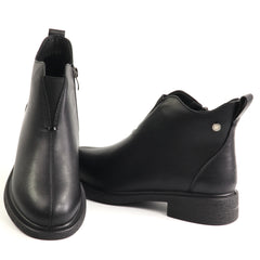 Anna Viotti Ghete dama piele naturala D111 B30041 negru ID5756-NG