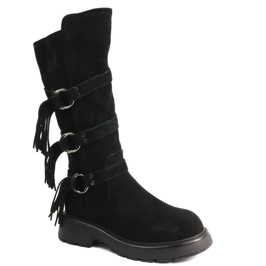 Karisma Cizma dama piele naturala 1MA90009A 01 I negru velur ID5771-NGV