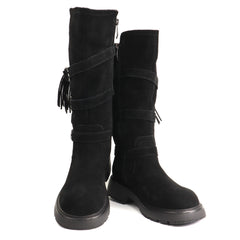 Karisma Cizma dama piele naturala 1MA90009A 01 I negru velur ID5771-NGV