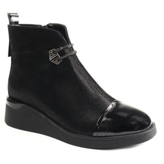 Epica Ghete dama piele naturala 1K370009 01 I negru velur ID5777-NGV