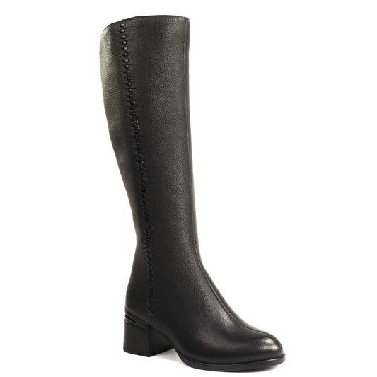 Fiore Fino Cizme dama piele naturala 2709003 negru ID5780-NG