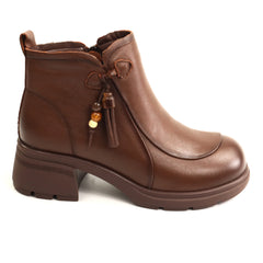 Formazione Ghete dama piele naturala 25808 maro ID5782-MARO