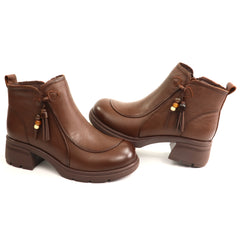 Formazione Ghete dama piele naturala 25808 maro ID5782-MARO