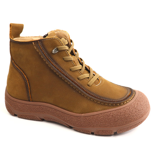 Formazione Ghete dama piele naturala 9517 kaki nubuk ID5783-KAKIN