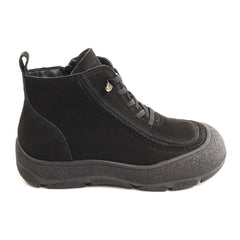 Formazione Ghete dama piele naturala 9517 negru nubuk ID5783-NGN