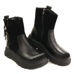 Formazione Ghete dama piele naturala 99312 negru ID5784-NG