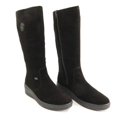 Rieker Cizme dama piele naturala Y4470 00 negru velur ID5790-NGV