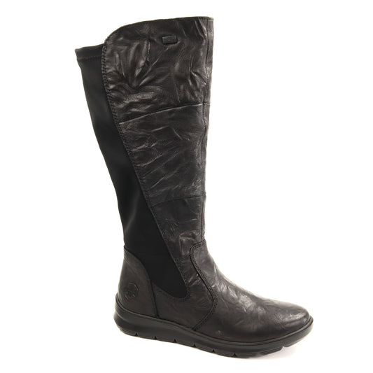 Rieker Cizme dama piele naturala Z0067 00 negru ID5795-NG