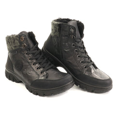Rieker Ghete dama piele naturala si piele ecologica Z7230 00 negru ID5798-NG