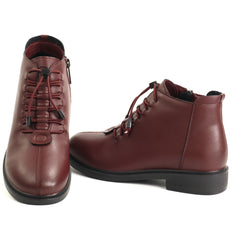 Pass Collection Ghete dama piele naturala J9J930001B 23 N bordo ID5802-BRD