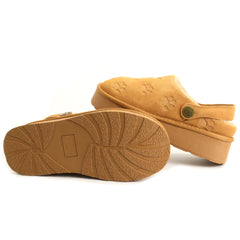 Pass Collection Saboti dama piele naturala, imblaniti P1Z870004B 04 I camel velur ID5804-CMLV