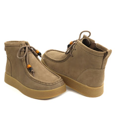 Anna Viotti Ghete dama piele naturala D111 SD5231 bej velur ID5810-BJV