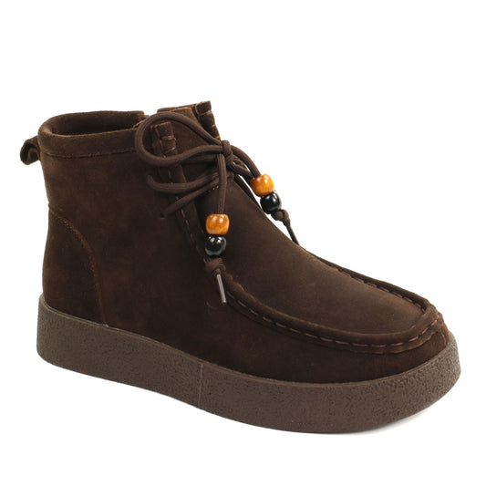 Anna Viotti Ghete dama piele naturala D111 SD5231 maro velur ID5810-MAROV