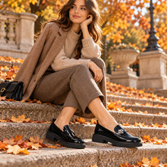 Anna Viotti Pantofi dama piele naturala D111 5205 negru lac ID5811-NGL