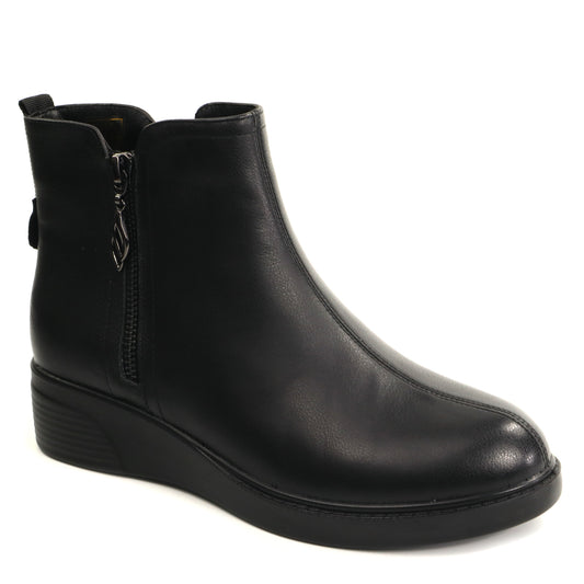 Anna Viotti Ghete dama piele naturala D111 E29602 1 negru ID5812-NG