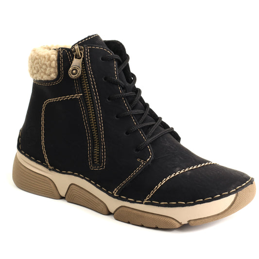 Rieker Ghete dama piele ecologica 45931 00 negru ID5822-NG